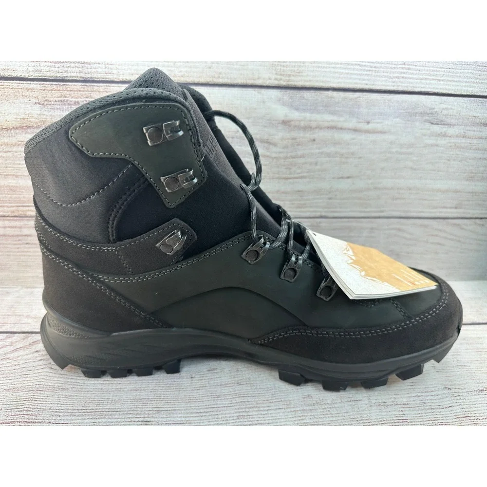 Hanwag Banks GTX Hiking Boot Mens Size 12 Asphalt/Asphalt Lace Up Waterproof